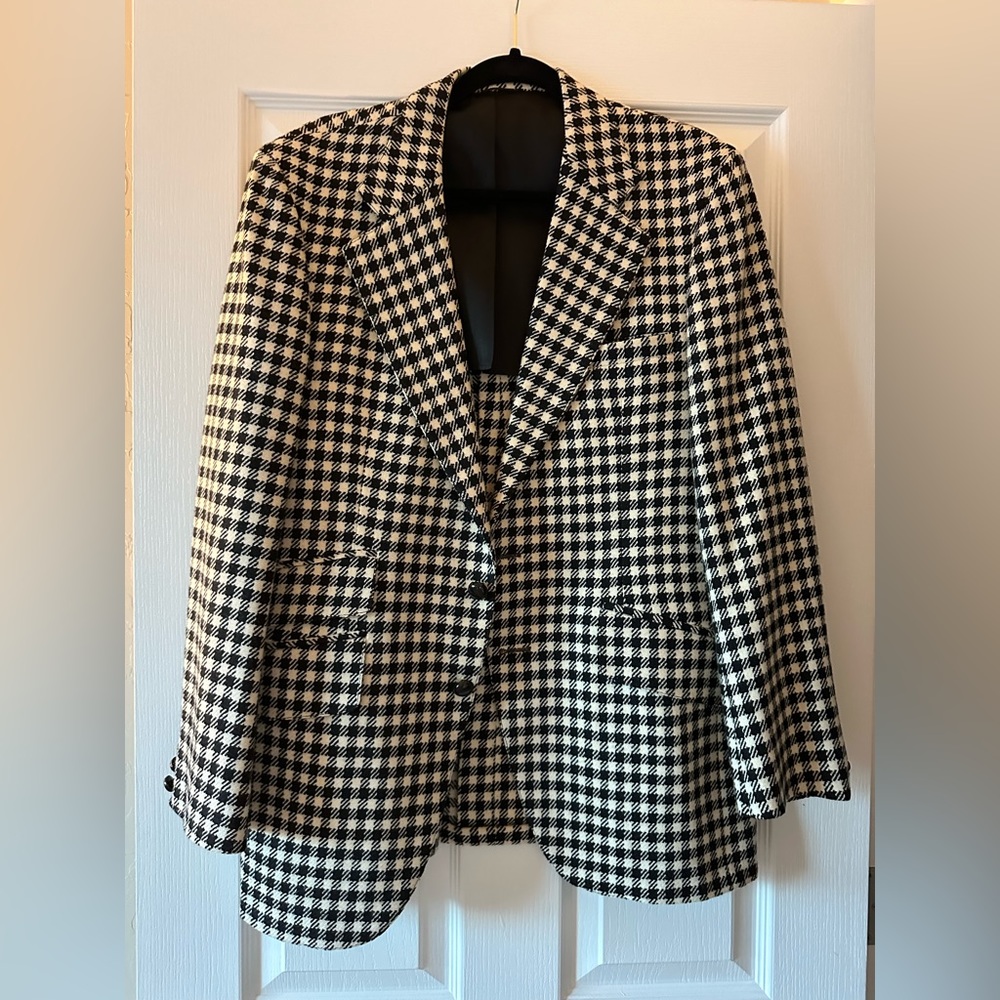VINTAGE houndstooth men’s blazer